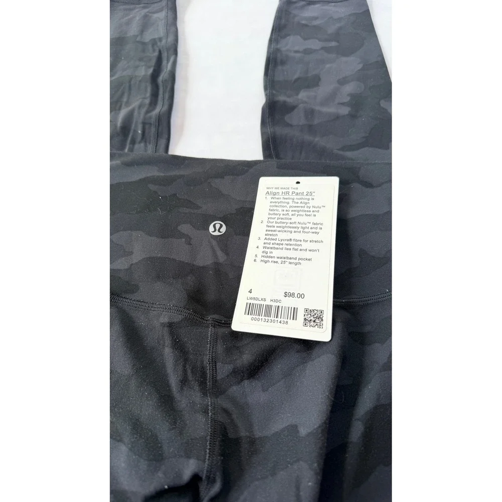 Lululemon Align HR Pant 25 Heritage 365 Camo Deep Coal Multi LW5DLXS H3DC 4